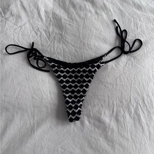 Black and White Chevron Bikini Bottom